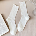 Ruffle Cuff Mesh Socks - DippedShop Wholesale - #3603