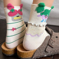 Frog Pattern Ruffled Socks - DippedShop Wholesale - #9923