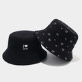 Cute Dog Embroidery Reversible Bucket Hats MK2COK6W6HAT362