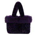 Leopard Print Faux Fur Tote Bag 6W10BBG1881