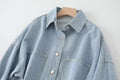 Casual Washed Denim Shirt - DippedShop Wholesale - #1043