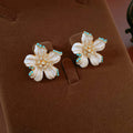 Stylish Multi Layer Enamel Floral Pendant Beads Necklace 6W6JNC953