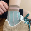 Striped Color Block Socks - DippedShop Wholesale - #3683