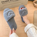 Fuzzy Plush Indoor Slippers - DippedShop Wholesale - #0291