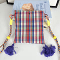Simple Color Block Plaid Tassel - DippedShop Wholesale - #8947