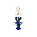 Stylish Beaded Sequin Crab Pendant Bag Charm 6W10BBC813