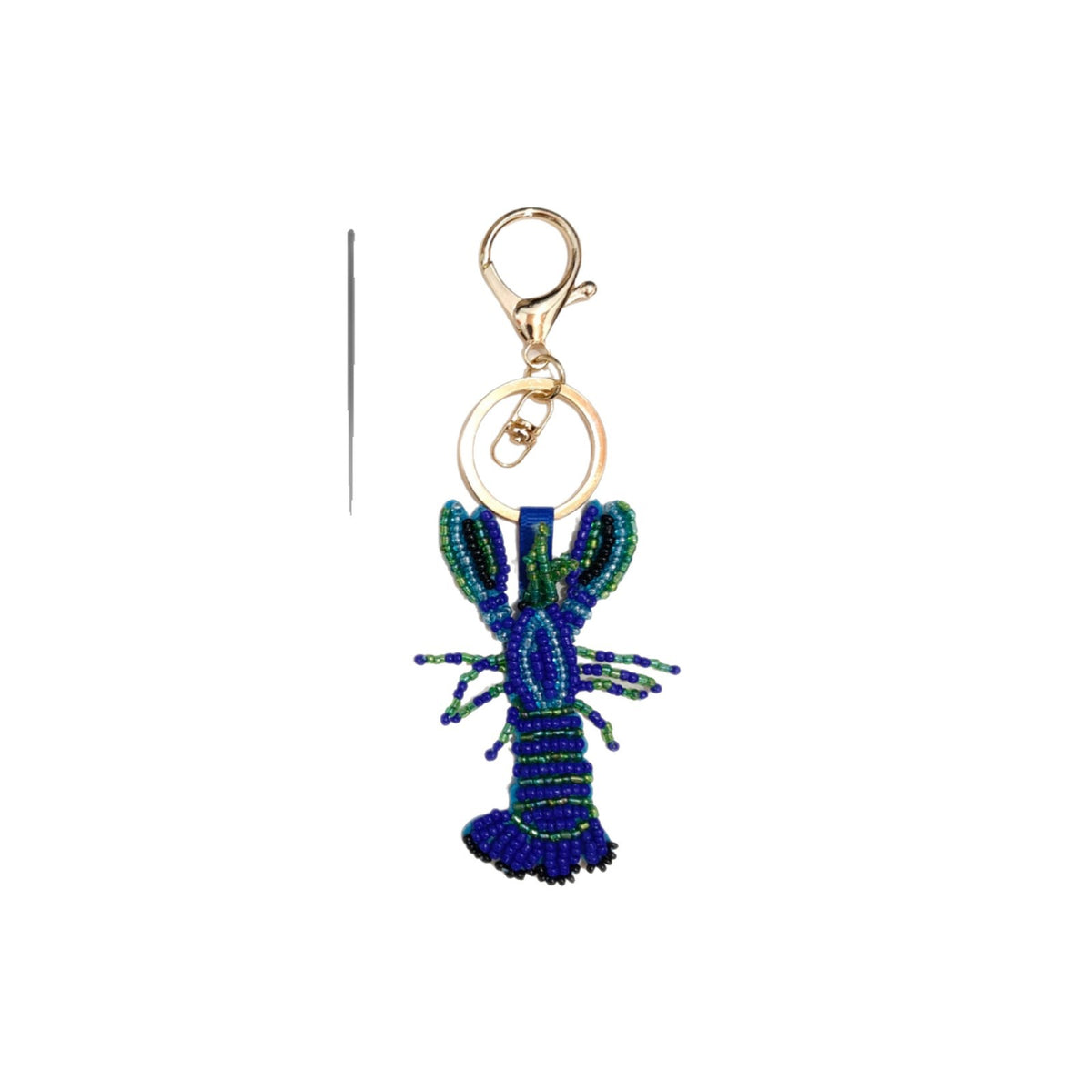 Stylish Beaded Sequin Crab Pendant Bag Charm 6W10BBC813