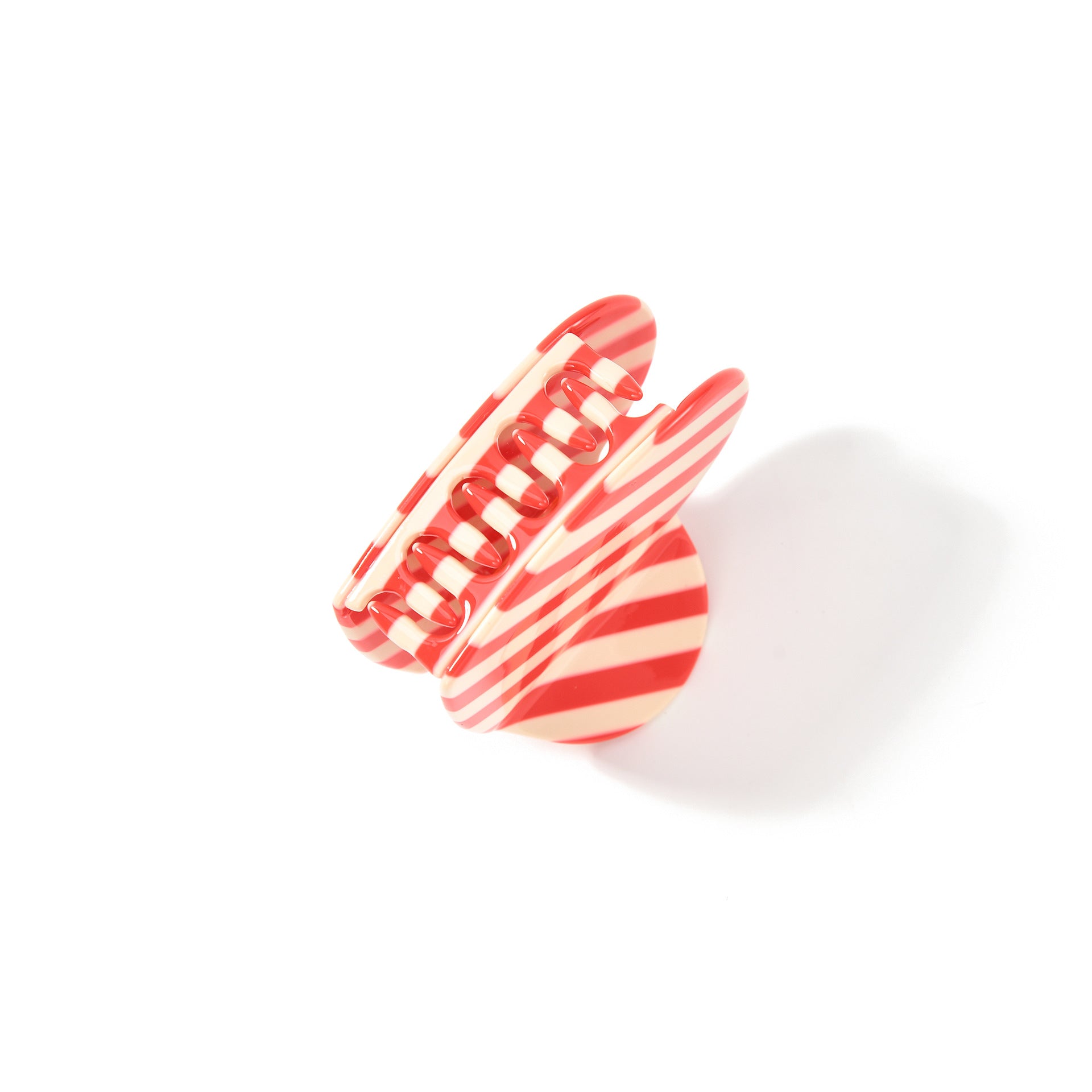Minimalist Color Block Striped Acetate Hair Claw 8AS6HCP317T
