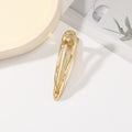 Vintage Metal Geometric Gold Plated Hair Clip MK2MBEP6W6HCP370