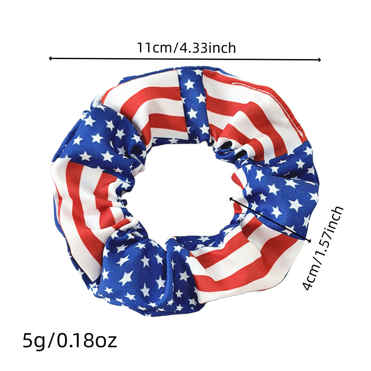 Stylish American Flag Handmade Hair Tie 8BK6HSR17T