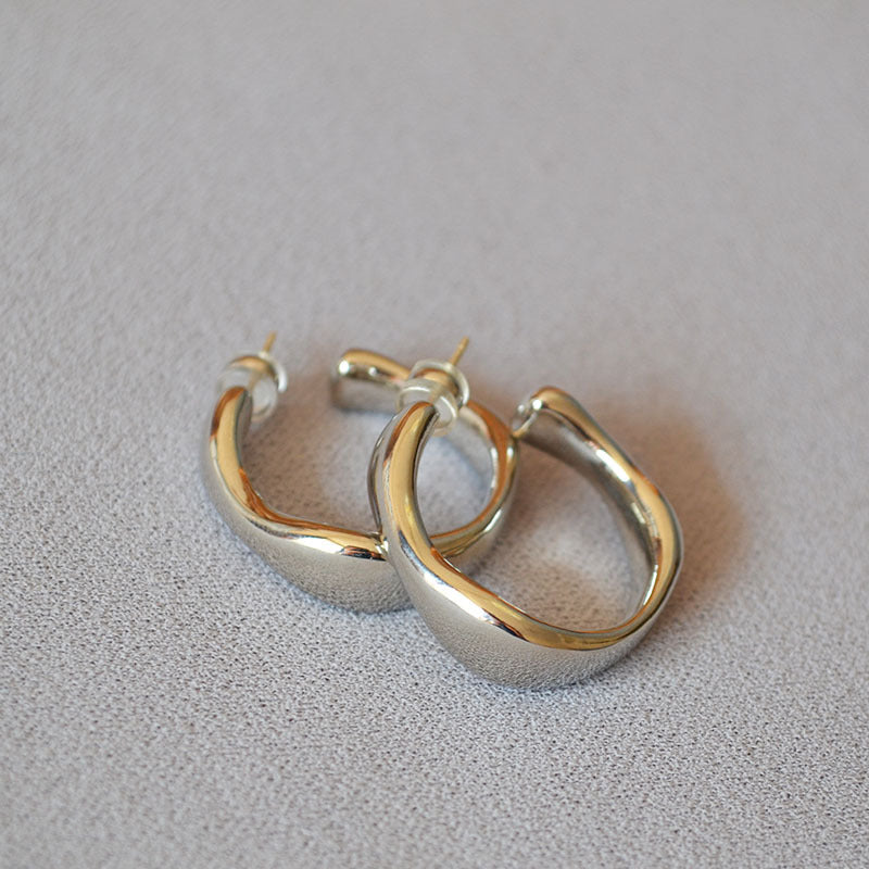 Irregular C-Shape Earrings - DippedShop Wholesale - #6995
