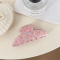 Flower Print Hair Claw - DippedShop Wholesale - #4771