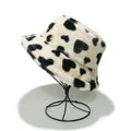 Trendy Heart Print Fluffy Plush Bucket Hat 6W6HAT808