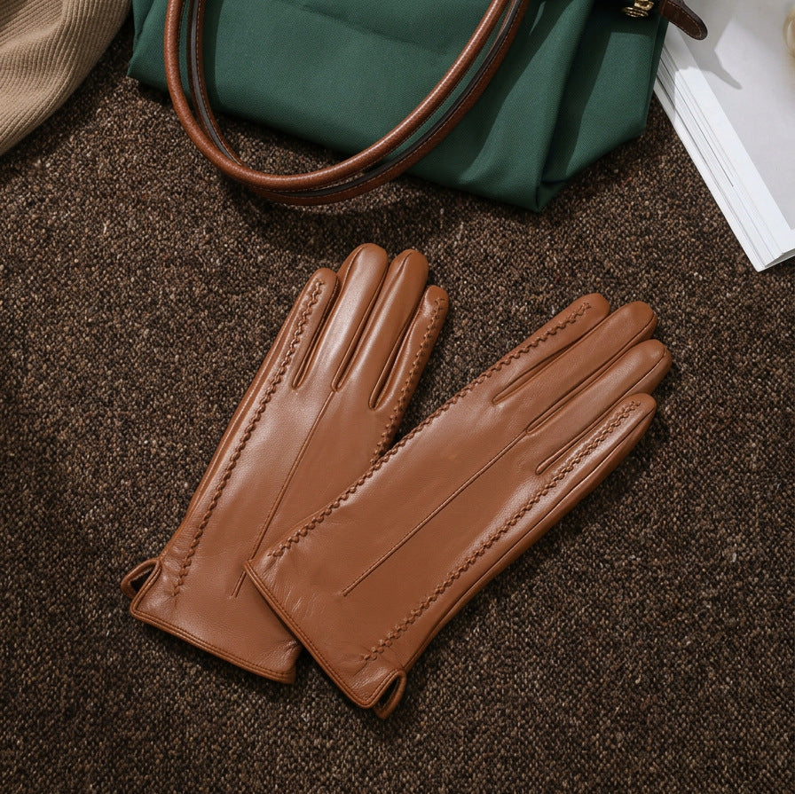 Touch Screen Leather Gloves - DippedShop Wholesale - #0691