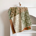 Reversible Floral Jacquard Shawl - DippedShop Wholesale - #8195