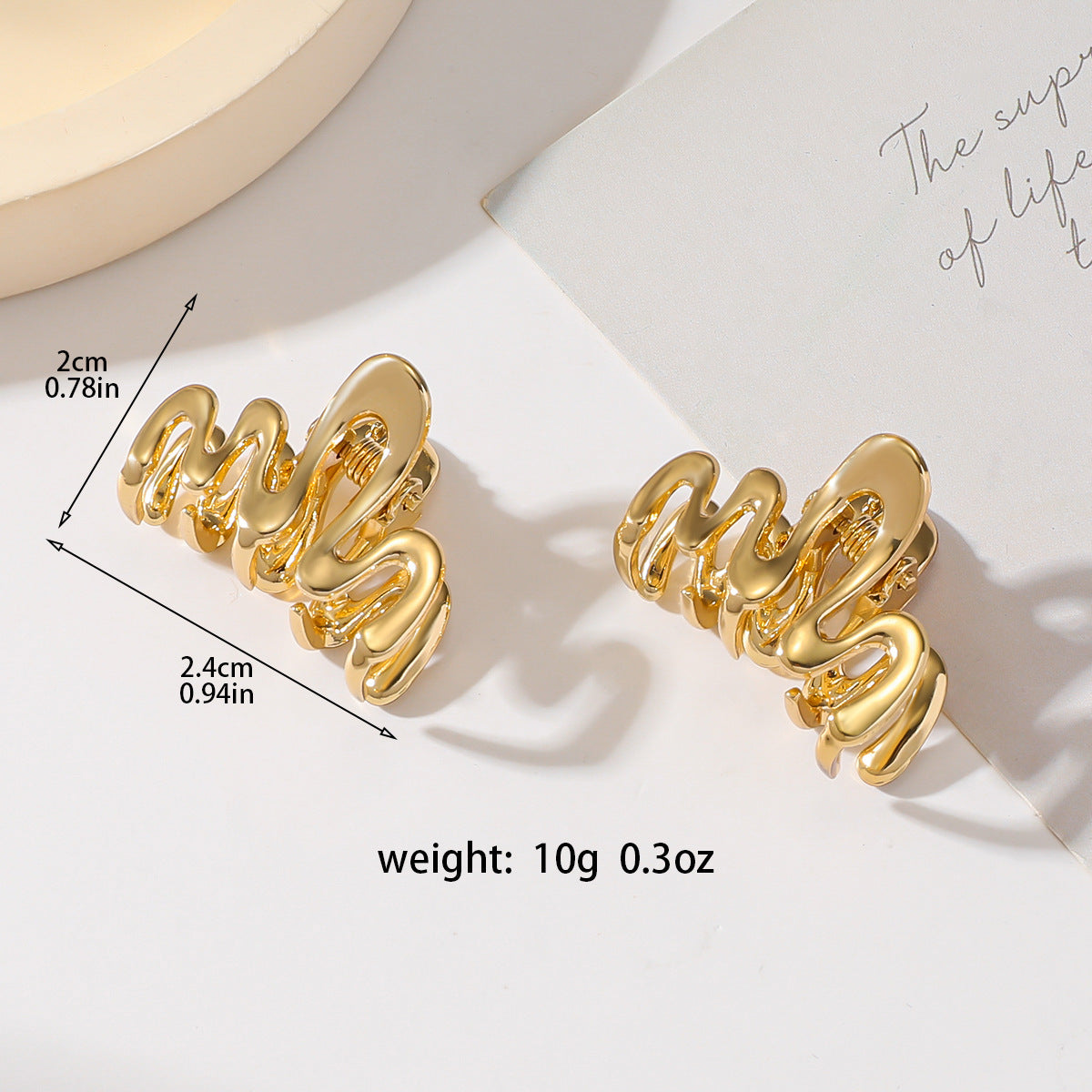 Gold Butterfly Hair Claw - DippedShop Wholesale - #2419