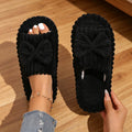 Plush Open Toe Slippers - DippedShop Wholesale - #5347