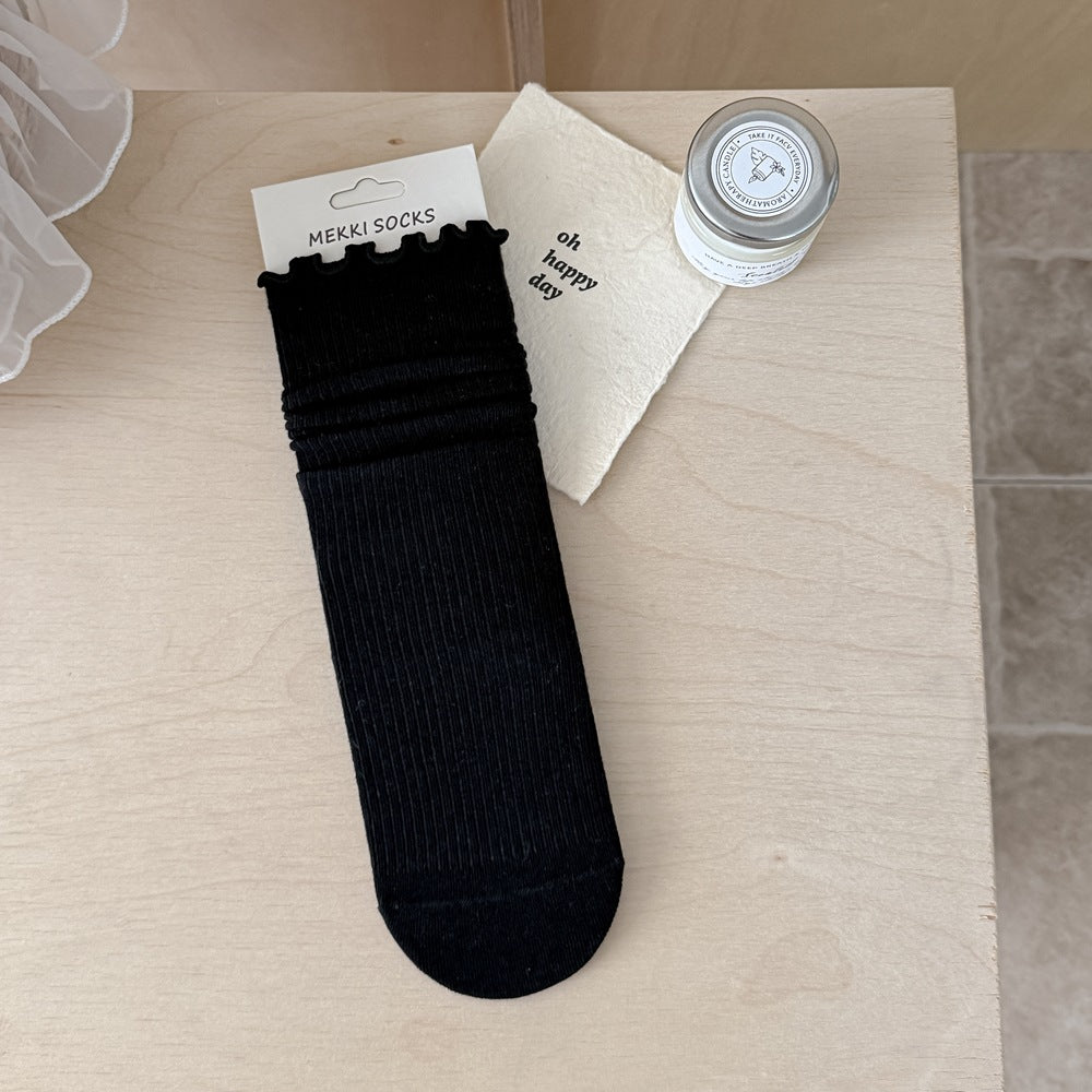 Ruffled Daily Socks - DippedShop Wholesale - #8771