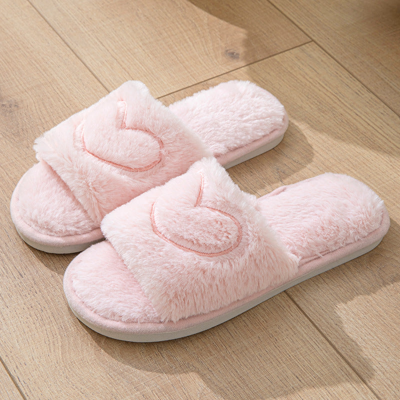 Fuzzy Plush Indoor Slippers - DippedShop Wholesale - #9955