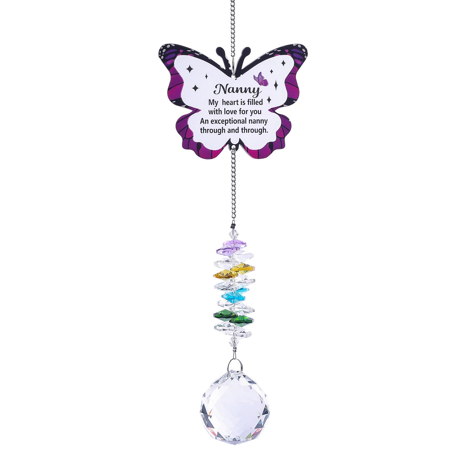 Oversized Butterfly Colorful Crystal Pendant Suncatchers MK2CZAS6H7HLS55