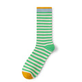 Classic Colorful Striped Mid Calf Socks 6W8FSO775