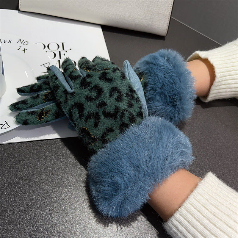 Faux Fur Winter Gloves - DippedShop Wholesale - #7443