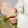 Classic Square Roman Numeral Leather Strap Watch MK2SSAS6W6JWA08