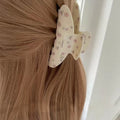 Cute Rhinestone Flower Print Hair Claw 8AS6HCP253T