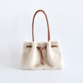 Fashion Fuzzy Plush Large Capacity Tote Bag 6W10BBG2357