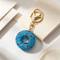 Sweet Fully Rhinestone Donut Keychain Bag Charm 6W10BBC730