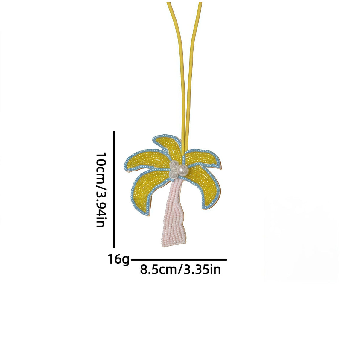 Creative Handmade Beads Coconut Tree Bag Charm 6W10BBC796