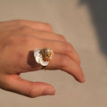Pearl Beaded Flower Ring - DippedShop Wholesale - #1123