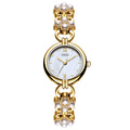 Elegant Pearl Gold Analog Quartz Bnagle Watch MK2SSAS6W6JWA01