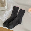 Cute Striped Mini Pompom Soft Crew Socks 6W8FSO670