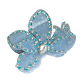 Luxury Colorful Rhinestone Floral Petal Hair Claw 8AS6HCP281L