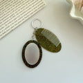 Chic Glitter Solid Color Oval Hair Combs Set MK2BLM6C5CB89
