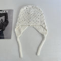 Sequin Fur Knit Trapper Hat - DippedShop Wholesale - #3299