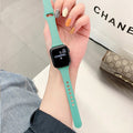 Minimalist Solid Color PU Leather Watch Band 6W6JWA132