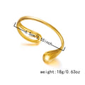 Vintage Feather Gold Plated Open Cuff Bracelet 6W6JBR592