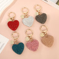 Rhinestone Heart Bag Charm - DippedShop Wholesale - #4243