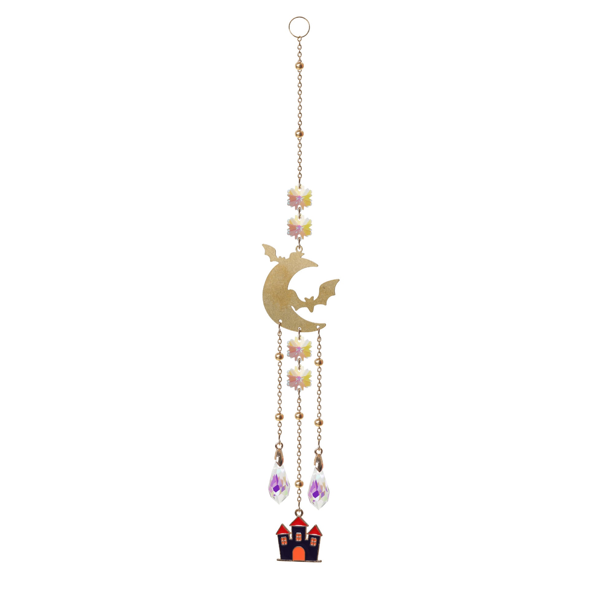 Classic Pumpkin Shape Heart Crystal Hanging Suncatchers MK2CZAS6H7HLS53