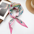 Trendy Flower Print Cotton Neckerchief Head Scarf MK2BW6W6NSI12
