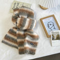 Chunky Knit Striped Scarf - DippedShop Wholesale - #0739