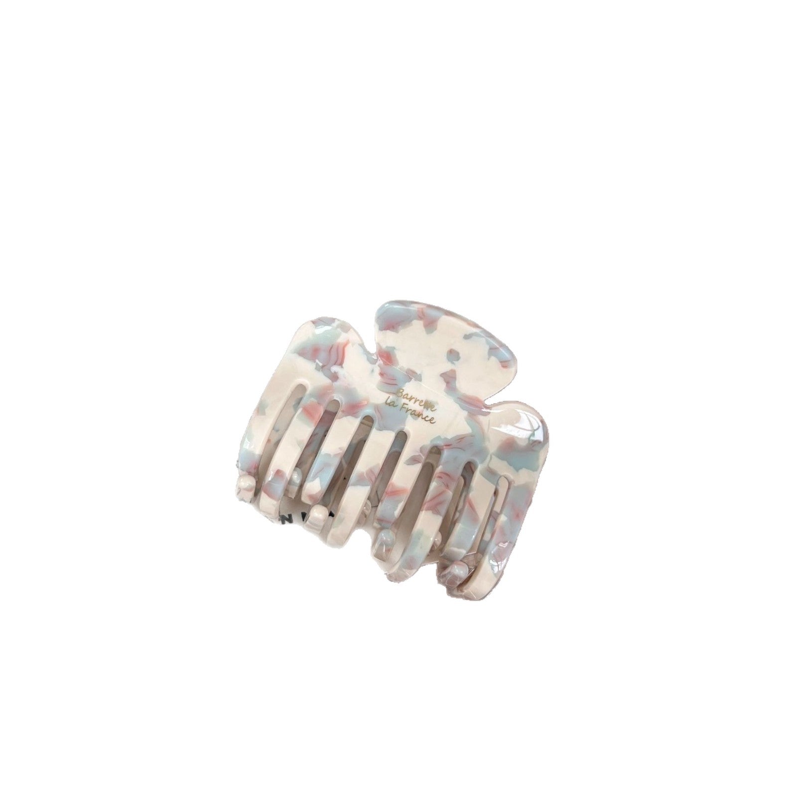 Simple Marble Textutred Acetate Mini Hair Clip 6W6HCP1301