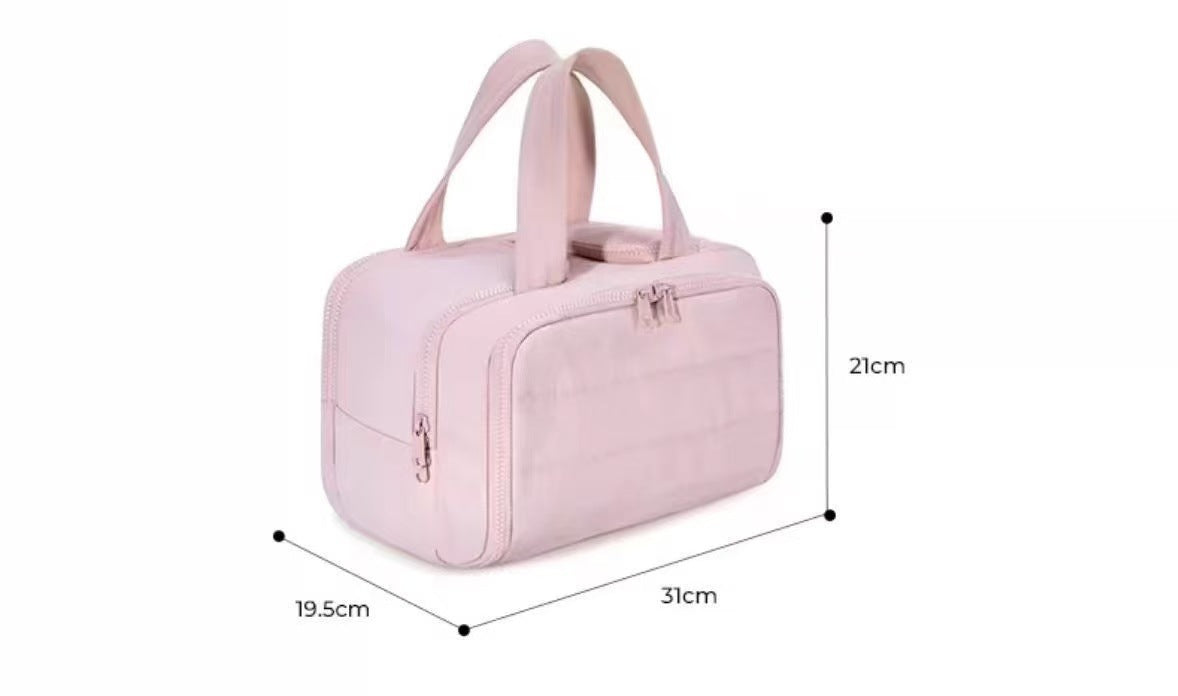 Simple Solid Color Multi Layer Makeup Bag MK2BW6S10BOB107