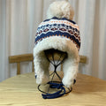 Fair Isle Fleece Trapper Hat - DippedShop Wholesale - #1203