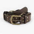 Boho Retro Western Cowgirl Wide Leather Belt 6W6JBT179