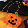 Funny Handmade Beaded Pumpkin Pendant Bag Charm 6W10BBC788