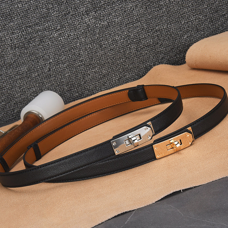 Elegant Skinny Dress Belt Leather Waist Belt 6W6JBT157