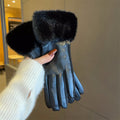 Fluffy Fur Cuff Gloves - DippedShop Wholesale - #9363